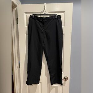 Lands End High Rise Straight Leg Pants, Navy, Size 16W